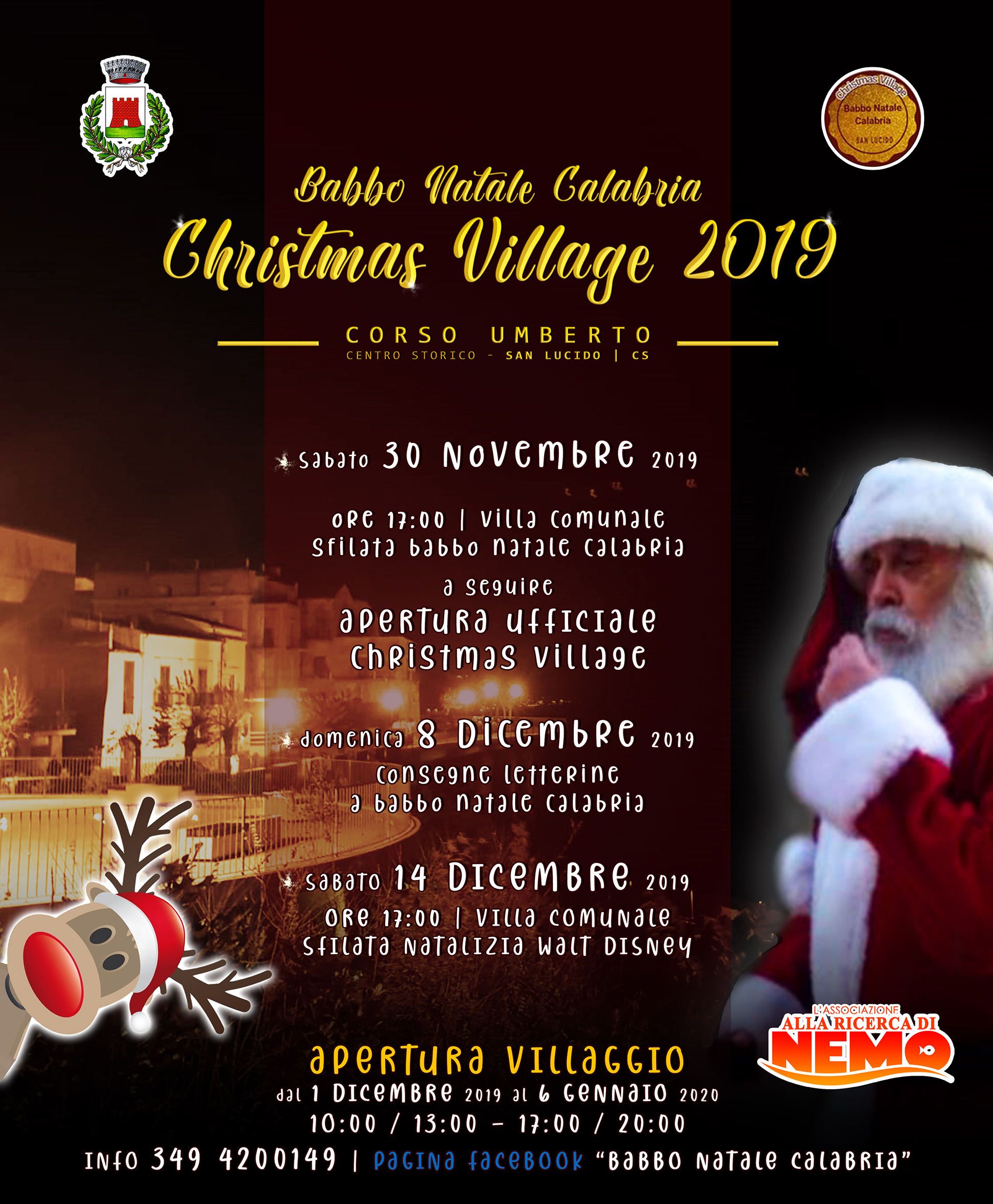 Babbo Natale 8 Gallery.San Lucido Cs Apertura Christmas Village 2019 Il Villaggio Di Babbo Natale Calabria In Movimento Coast Click